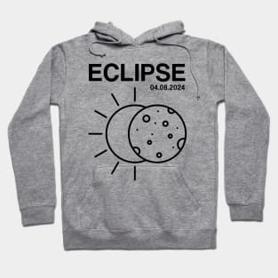 2024 Solar Eclipse 2024 04.08.24 Eclipse Mens Womens Kids Hoodie